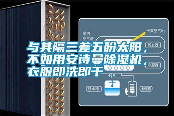 與其隔三差五盼太陽，不如用安詩曼除濕機，衣服即洗即干