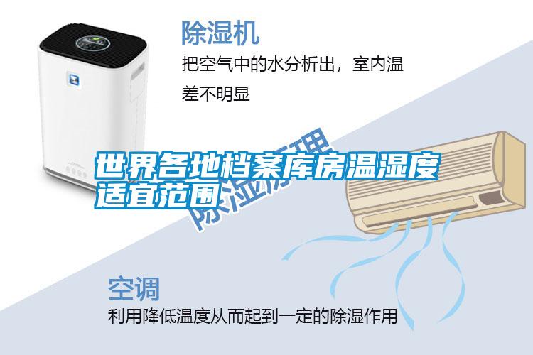 世界各地檔案庫(kù)房溫濕度適宜范圍