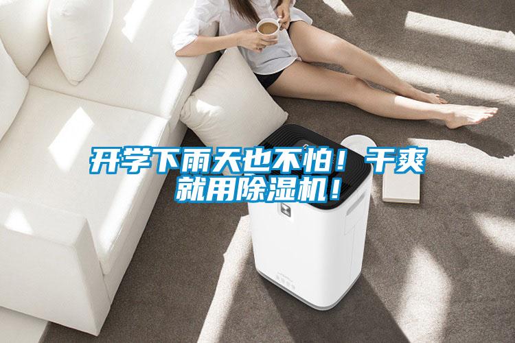 開學下雨天也不怕！干爽就用除濕機！