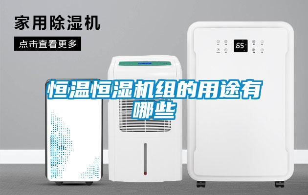 恒溫恒濕機(jī)組的用途有哪些