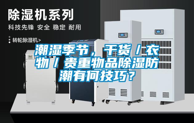 潮濕季節(jié)，干貨／衣物／貴重物品除濕防潮有何技巧？