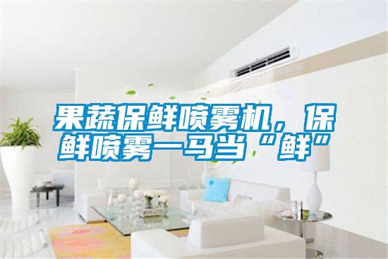 果蔬保鮮噴霧機(jī)，保鮮噴霧一馬當(dāng)“鮮”