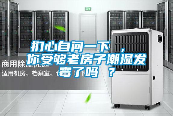 捫心自問一下 ， 你受夠老房子潮濕發霉了嗎 ？