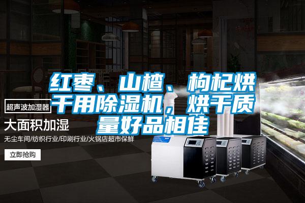 紅棗、山楂、枸杞烘干用除濕機，烘干質量好品相佳