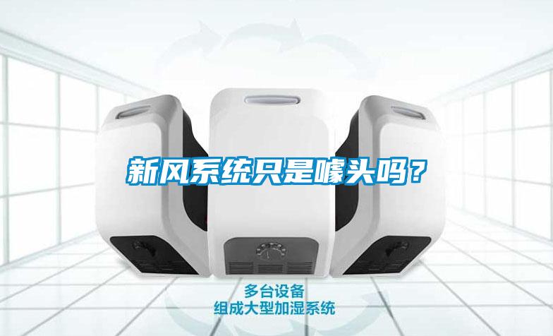 新風系統只是噱頭嗎？