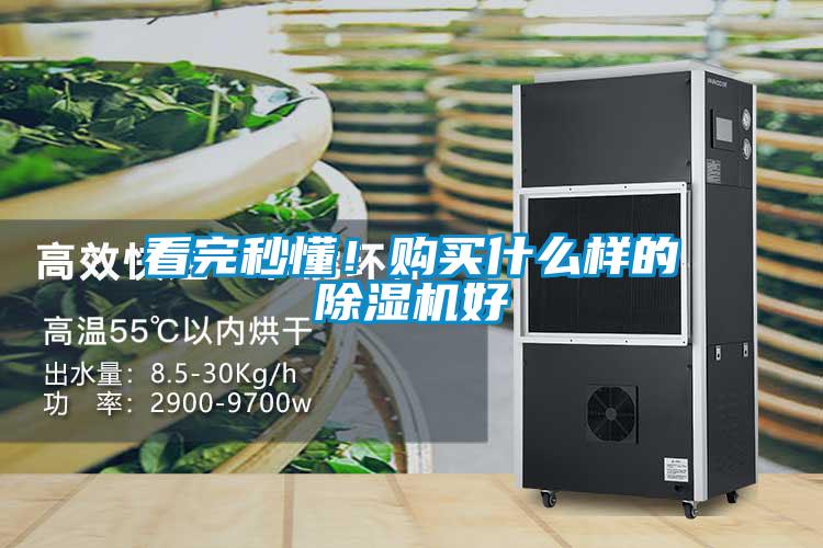 看完秒懂！購買什么樣的除濕機好