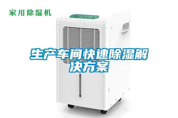 生產(chǎn)車(chē)間快速除濕解決方案