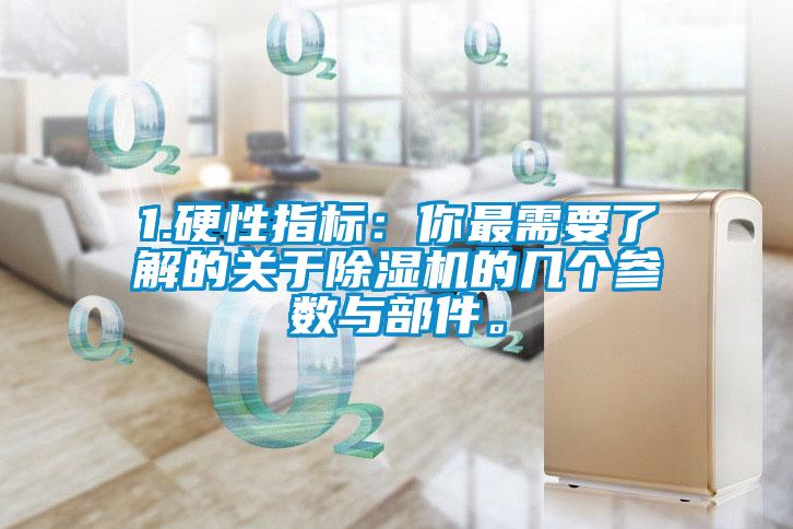 1.硬性指標：你最需要了解的關于除濕機的幾個參數(shù)與部件。