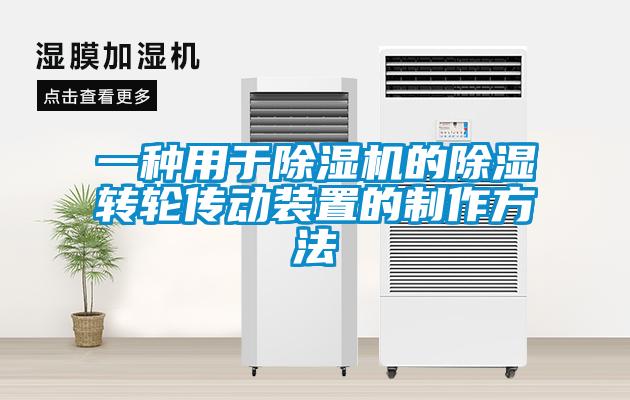 一種用于除濕機(jī)的除濕轉(zhuǎn)輪傳動(dòng)裝置的制作方法