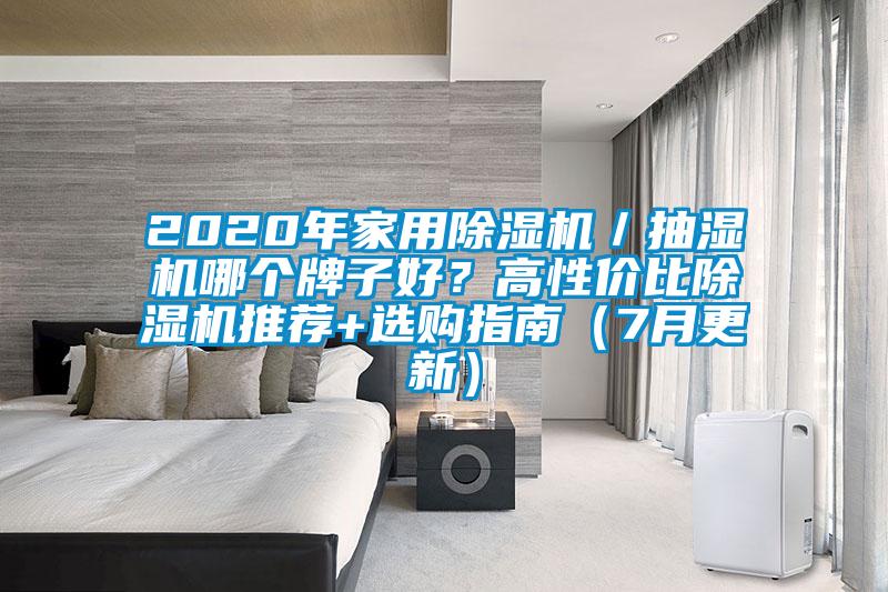 2020年家用除濕機／抽濕機哪個牌子好？高性價比除濕機推薦+選購指南（7月更新）