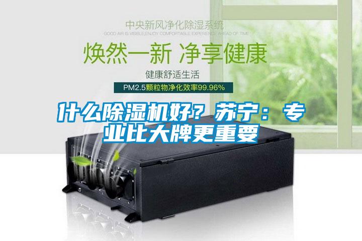 什么除濕機好？蘇寧：專業比大牌更重要