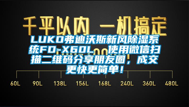 LUKO弗迪沃斯新風除濕系統(tǒng)FD-X60L  使用微信掃描二維碼分享朋友圈，成交更快更簡單！