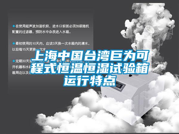 上海中國(guó)臺(tái)灣巨為可程式恒溫恒濕試驗(yàn)箱運(yùn)行特點(diǎn)