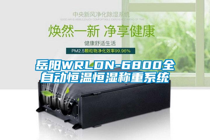 岳陽WRLDN-6800全自動恒溫恒濕稱重系統