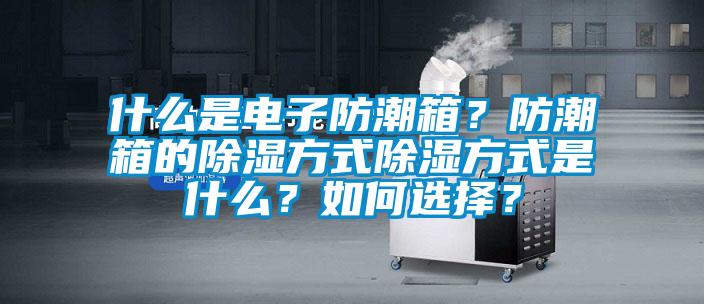 什么是電子防潮箱？防潮箱的除濕方式除濕方式是什么？如何選擇？