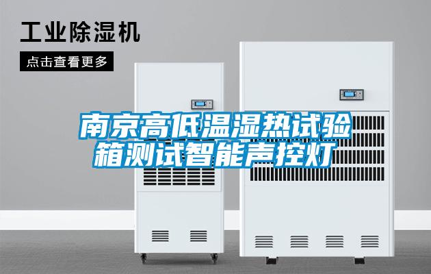 南京高低溫濕熱試驗(yàn)箱測(cè)試智能聲控?zé)?/></p>
<p style=