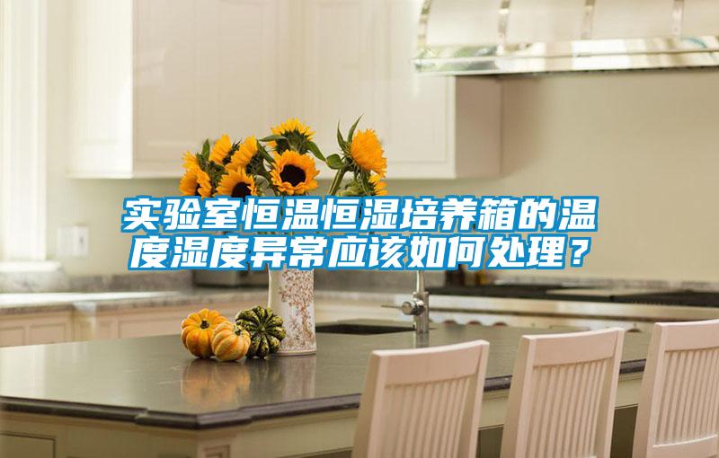 實驗室恒溫恒濕培養(yǎng)箱的溫度濕度異常應該如何處理？