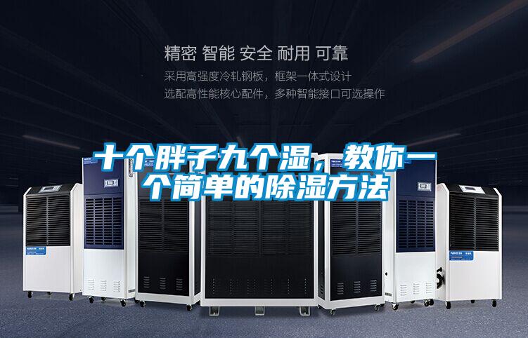 十個胖子九個濕，教你一個簡單的除濕方法
