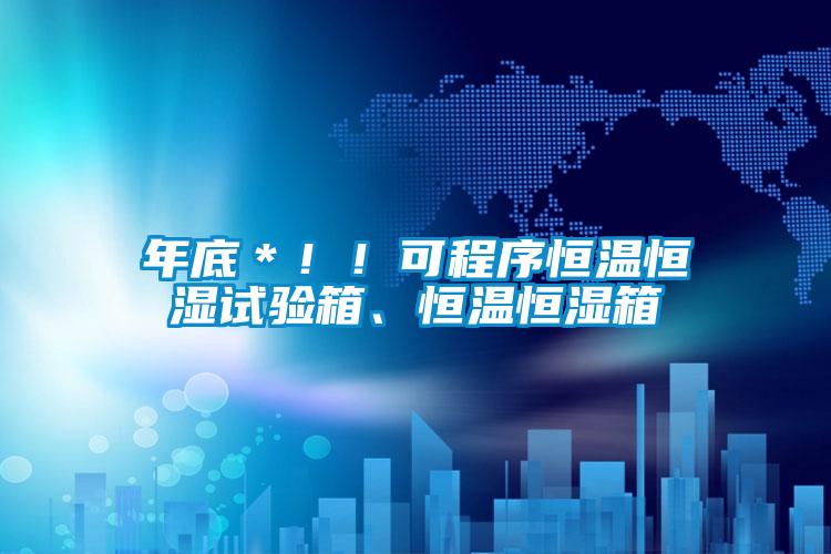 年底＊！！可程序恒溫恒濕試驗(yàn)箱、恒溫恒濕箱