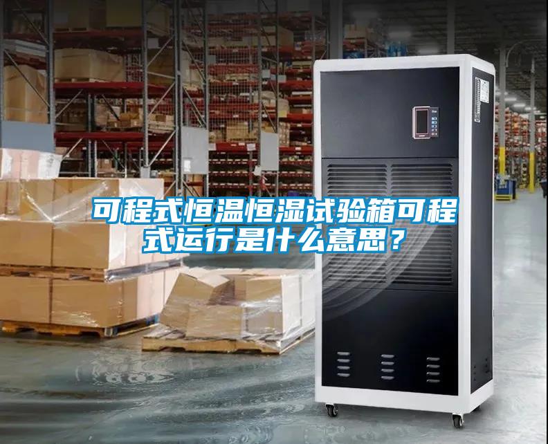 可程式恒溫恒濕試驗(yàn)箱可程式運(yùn)行是什么意思？