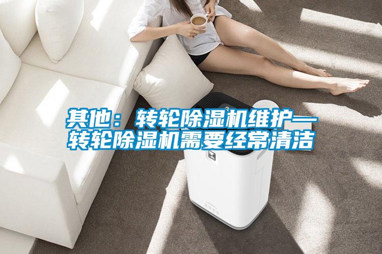 其他：轉(zhuǎn)輪除濕機(jī)維護(hù)—轉(zhuǎn)輪除濕機(jī)需要經(jīng)常清潔