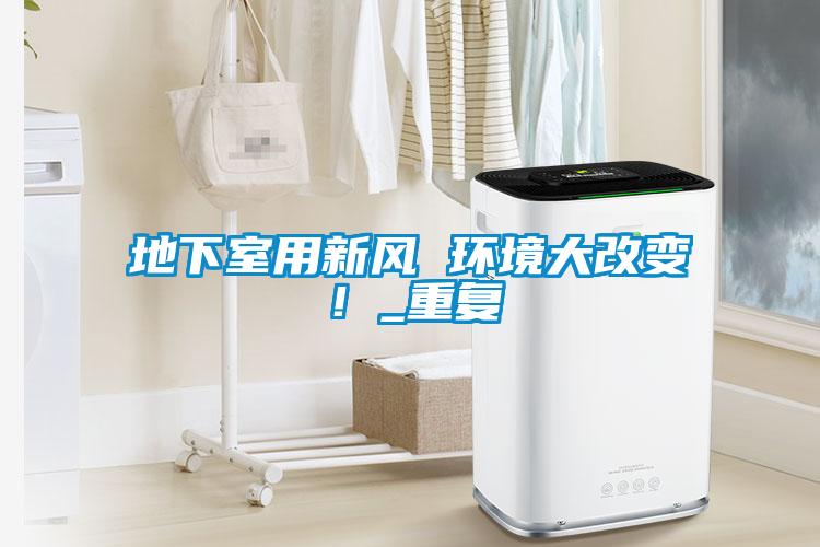 地下室用新風 環境大改變！_重復