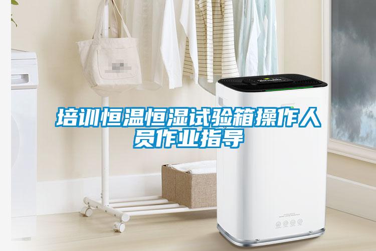 培訓恒溫恒濕試驗箱操作人員作業指導