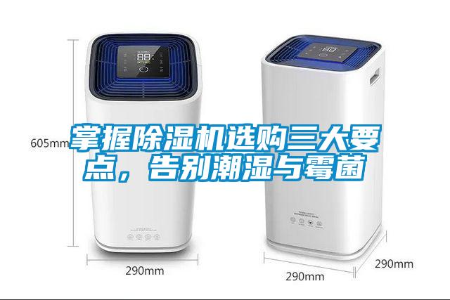 掌握除濕機選購三大要點，告別潮濕與霉菌