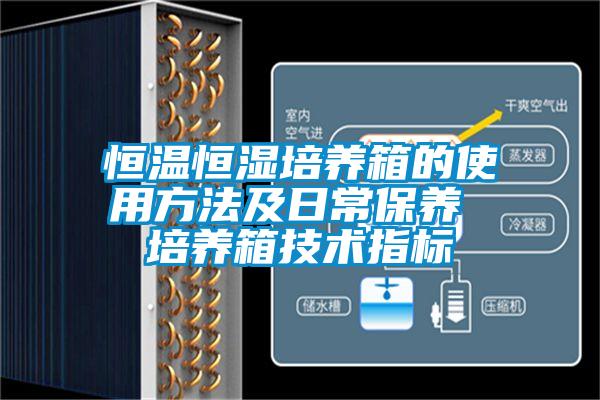 恒溫恒濕培養箱的使用方法及日常保養 培養箱技術指標