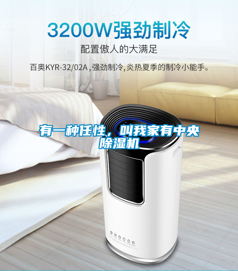 有一種任性，叫我家有中央除濕機