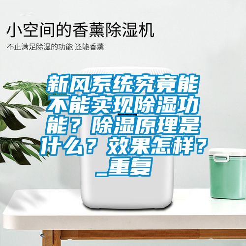 新風(fēng)系統(tǒng)究竟能不能實(shí)現(xiàn)除濕功能？除濕原理是什么？效果怎樣？_重復(fù)