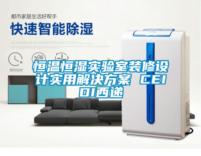 恒溫恒濕實驗室裝修設(shè)計實用解決方案 CEIDI西遞