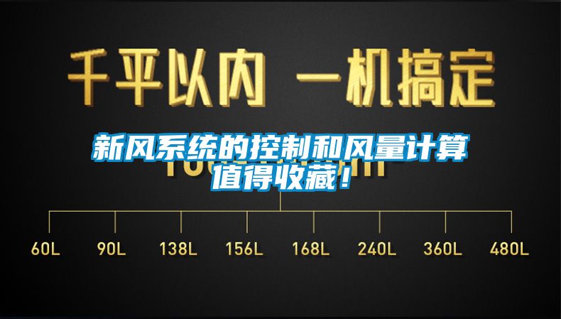 新風系統的控制和風量計算值得收藏！