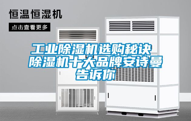 工業除濕機選購秘訣 除濕機十大品牌安詩曼告訴你
