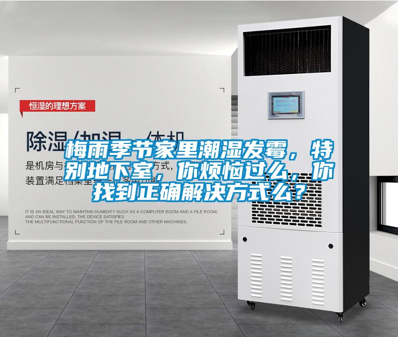 梅雨季節家里潮濕發霉，特別地下室，你煩惱過么，你找到正確解決方式么？