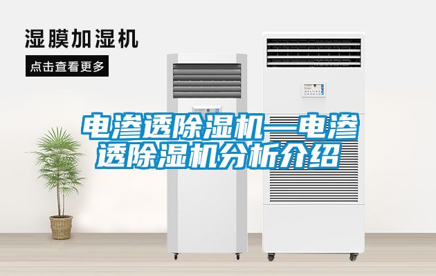 電滲透除濕機—電滲透除濕機分析介紹
