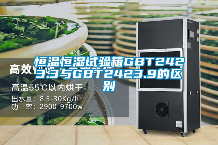 恒溫恒濕試驗箱GBT2423.3與GBT2423.9的區別