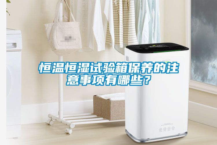 恒溫恒濕試驗箱保養的注意事項有哪些？