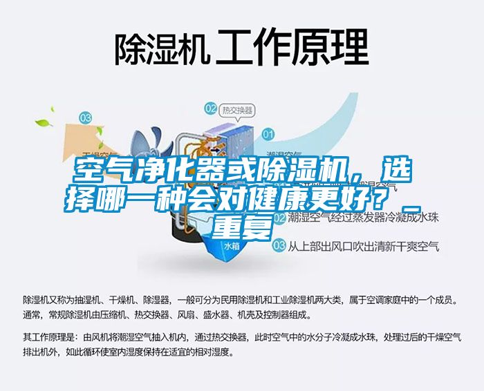 空氣凈化器或除濕機，選擇哪一種會對健康更好？_重復