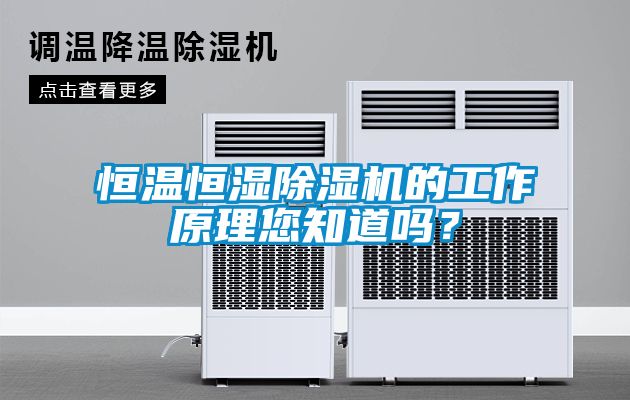 恒溫恒濕除濕機(jī)的工作原理您知道嗎？
