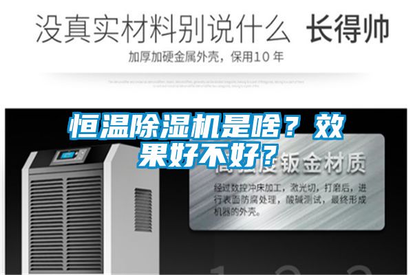 恒溫除濕機(jī)是啥？效果好不好？
