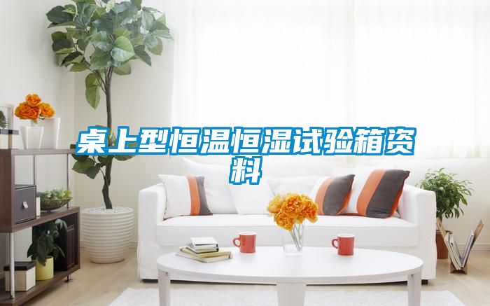 桌上型恒溫恒濕試驗(yàn)箱資料