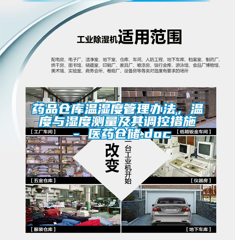 藥品倉庫溫濕度管理辦法，溫度與濕度測量及其調控措施 - 醫藥倉儲.doc