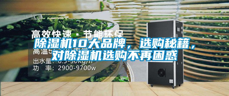 除濕機10大品牌，選購秘籍，對除濕機選購不再困惑
