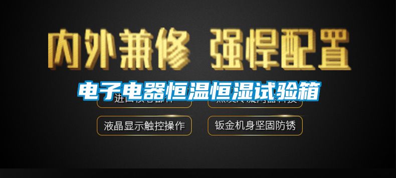 電子電器恒溫恒濕試驗箱