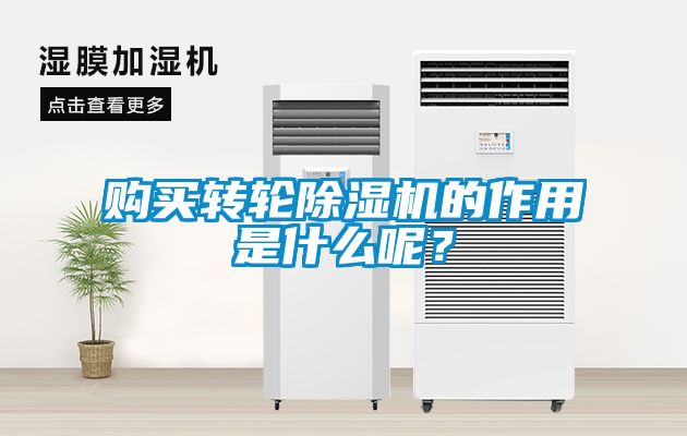 購買轉(zhuǎn)輪除濕機的作用是什么呢？