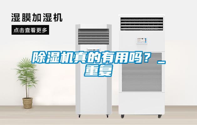除濕機真的有用嗎？_重復
