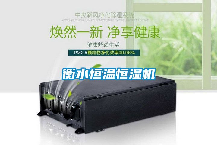 衡水恒溫恒濕機