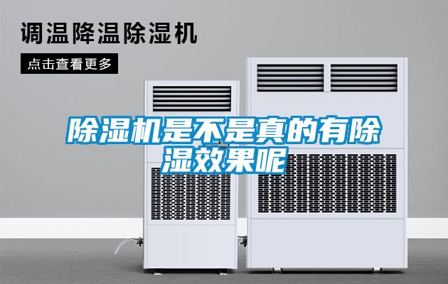 除濕機(jī)是不是真的有除濕效果呢