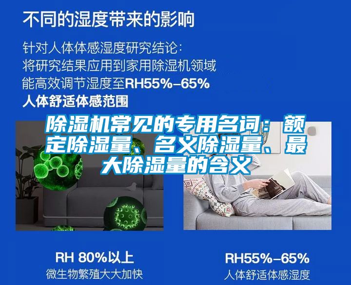 除濕機常見的專用名詞：額定除濕量、名義除濕量、最大除濕量的含義